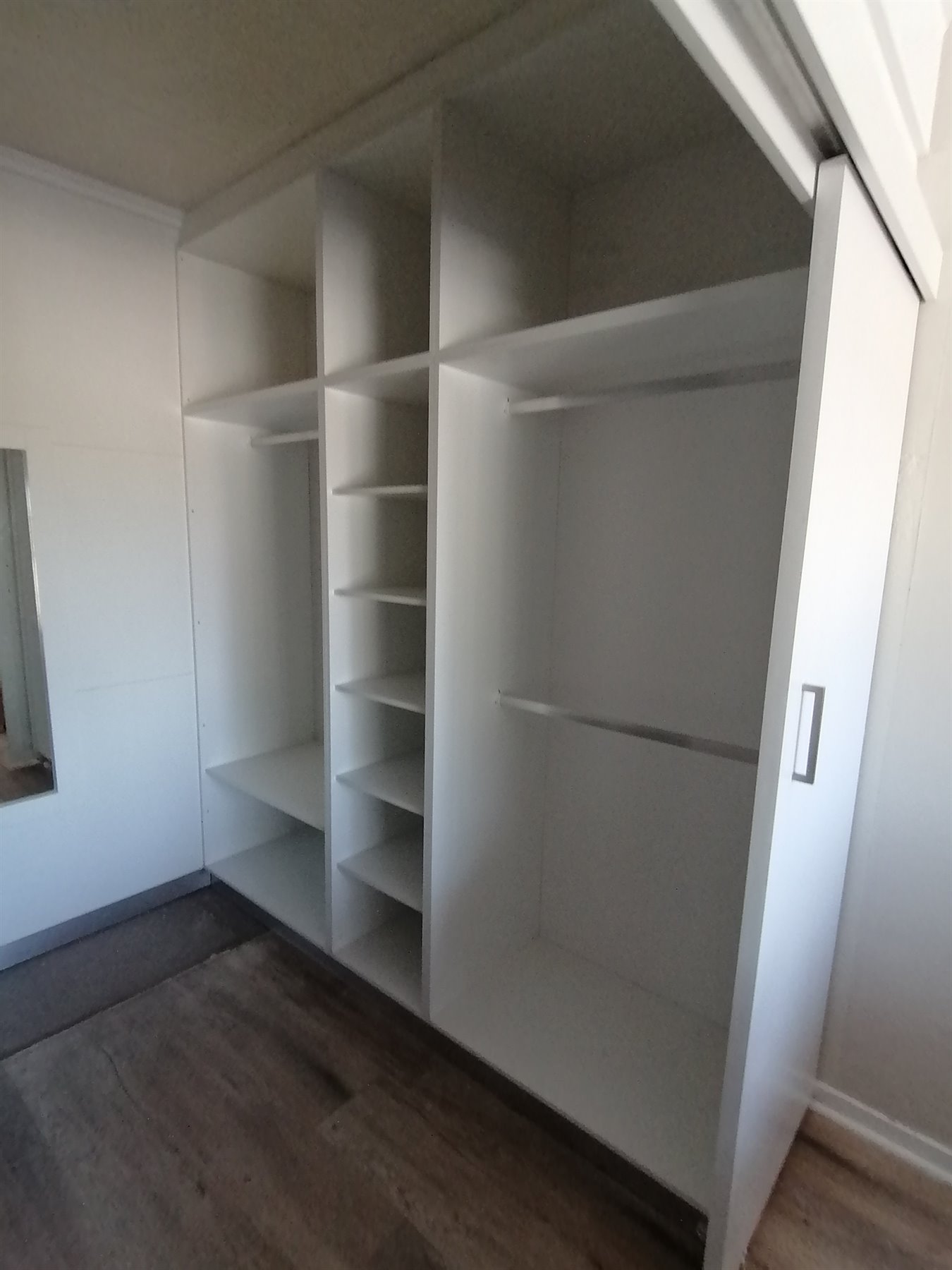 Built-in wardrobe interior and shelving