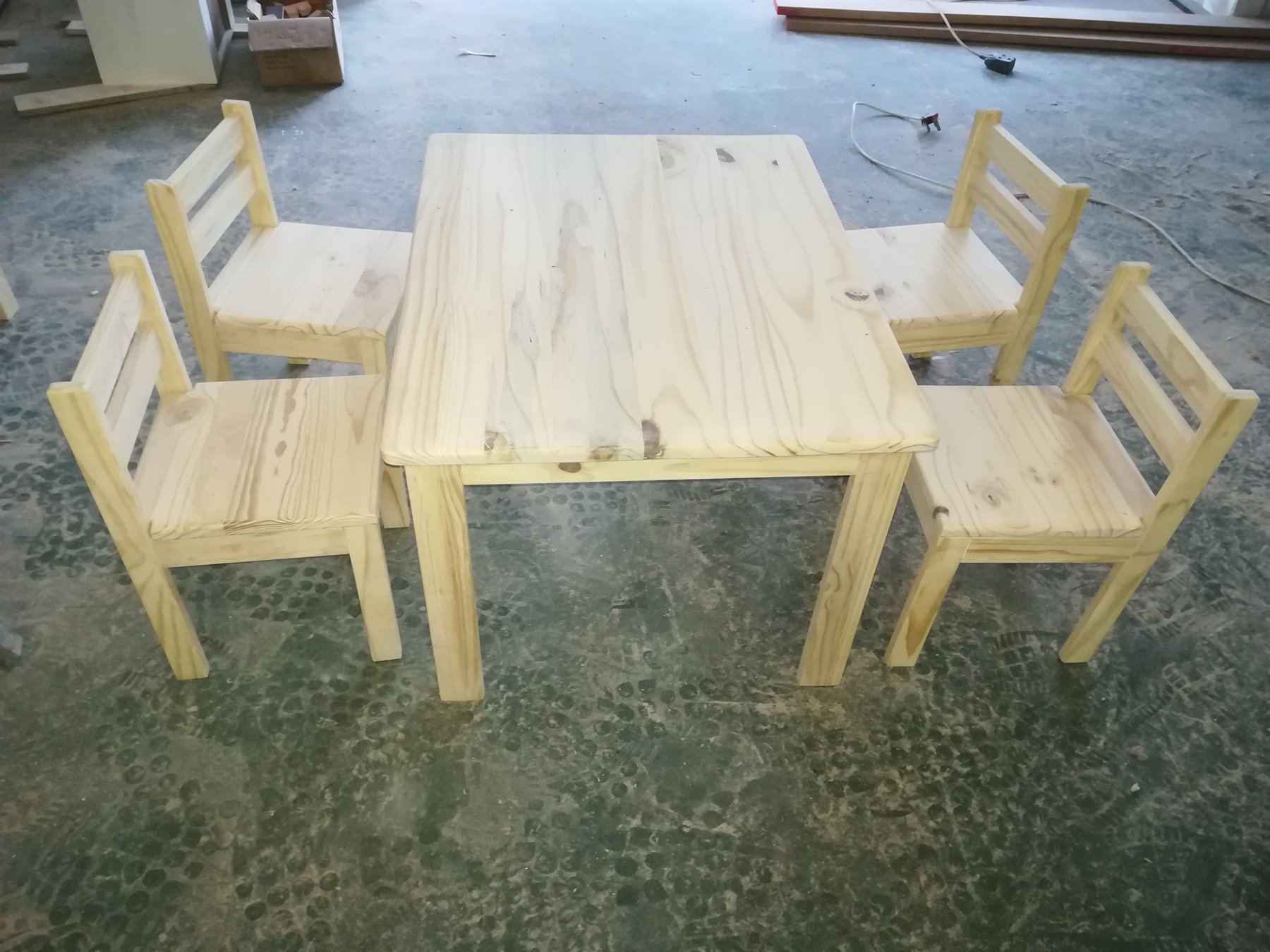 Custom children's table and chairs