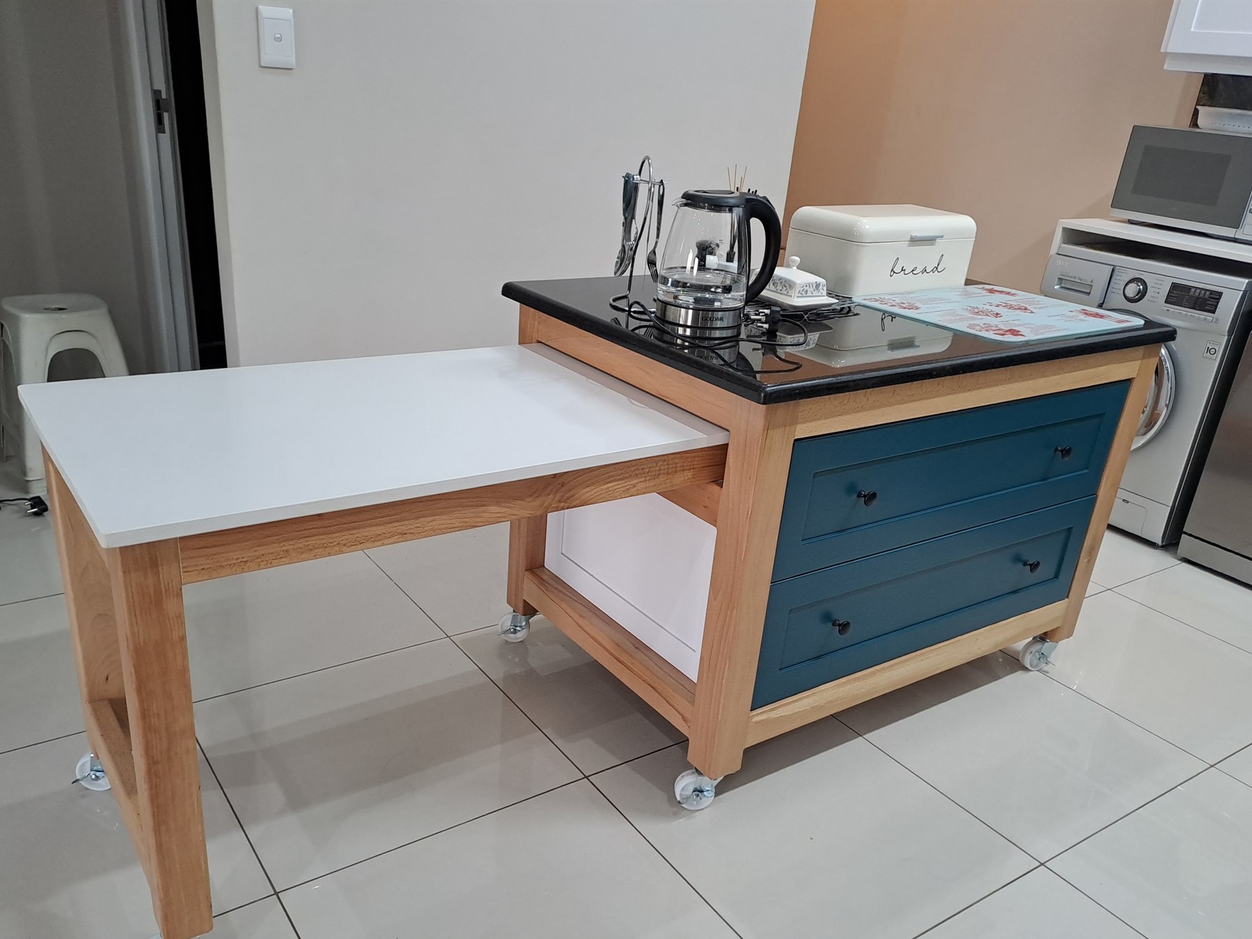 Custom wood table and furniture work in progress